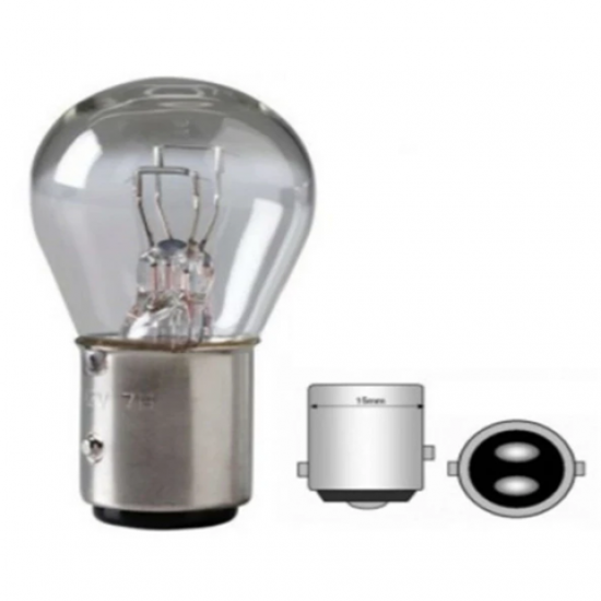 Park Stop Ampulü 12V P21/5W Çift Duy Çapraz Tırnak 2 Adet 1016 Park Stop Ampulü 12V P21/5W Çift Duy Çapraz Tırnak 2 Adet 1016